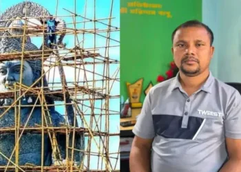Haridas Chandra Tarani Das, the organiser of the proposed 81-foot bhagwan Ram murti was arrested in Bangladesh