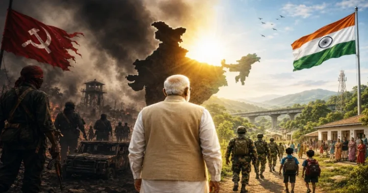 The Ministry of Home Affairs (MHA) has officially declared India Maoist-Mukt
(This is an AI-generated image)