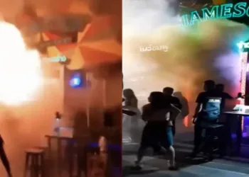 Visuals from the devastating fire in crowded pub in Bangkok
(Source: Screengrab from X)
