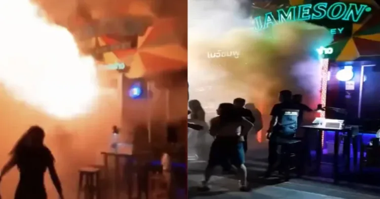 Visuals from the devastating fire in crowded pub in Bangkok
(Source: Screengrab from X)