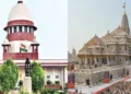 Supreme Court (Left), Ayodhya Ram Mandir (Right)