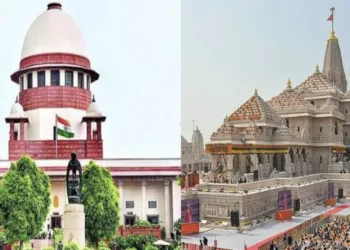 Supreme Court (Left), Ayodhya Ram Mandir (Right)