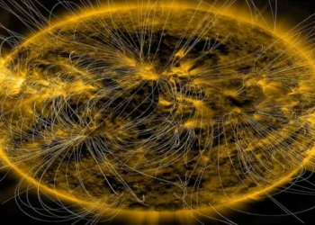 Depiction of the sun's magnetic fields (Representative Image)