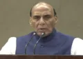 Defence Minister Rajnath Singh at launch of 'RSS@100' authored by Shyam Jaju and Anupam Trivedi