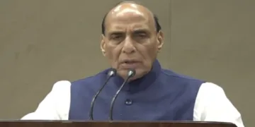 Defence Minister Rajnath Singh at launch of 'RSS@100' authored by Shyam Jaju and Anupam Trivedi