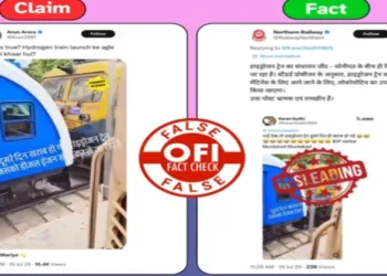 Viral social media posts falsely claimed that India's first hydrogen-powered train suffered a technical failure