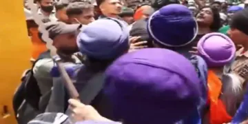Nihang Sikhs at Delhi Jantar Mantar Protest