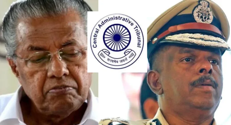 Former Keralam CM Pinarayi Vijayan , ADGP MR Ajitkumar IPS (Left to Right)