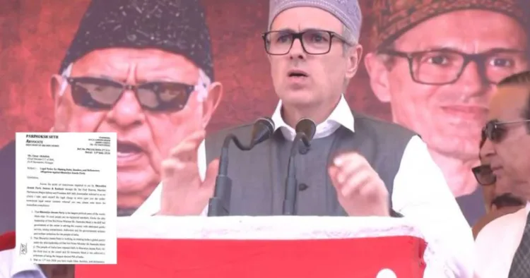 J&K unit of BJP has filed the defamation case against the CM Omar Abdullah