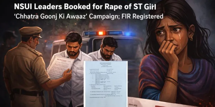FIR filed against NSUI leader for rape