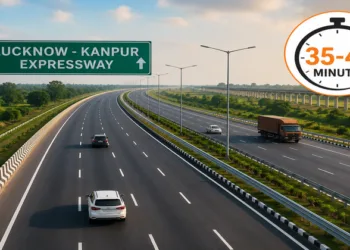 Lucknow-Kanpur Expressway (This is an AI generated image)