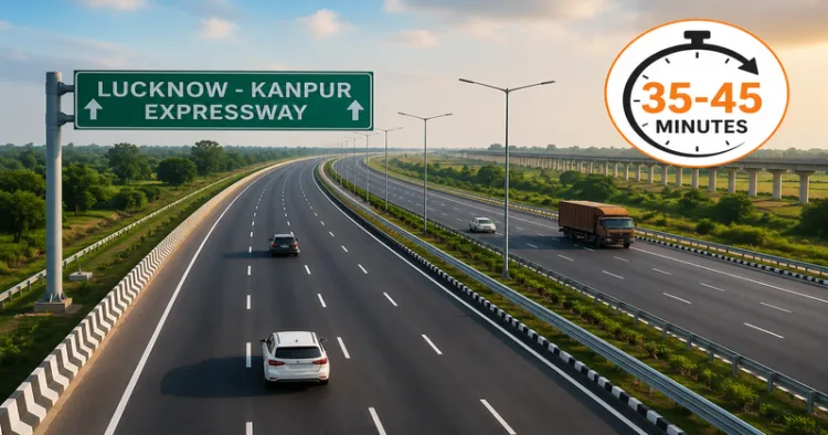 Lucknow-Kanpur Expressway (This is an AI generated image)