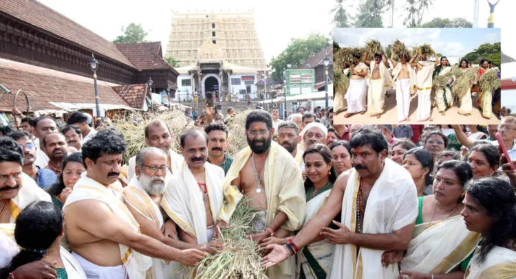 Tiruvananthapuram Mayor V.V. Rajesh and Deputy Mayor Asha Nath, Standing Committee Chairperson Karamana Ajit and Councillor Pappanamkod Saji also head-carried the earheads as part of the devotional procession