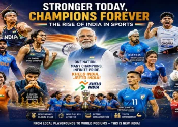 Indian sports person make their mark in the international arena (This is an AI generated image)