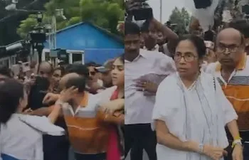The TMC chief led a protest march from Ballygunge Phari to Hazra More over the rape and murder of an 11-year-old girl in Baruipur. (Photo: X)