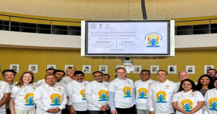 German Bundestag hosted its first-ever Yoga and Meditation session, marking a milestone in global celebration of the International Day of Yoga