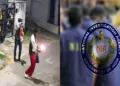 Two men attacking the Rashtriya Swayamsevak Sangh (RSS) office in Jharkhand's Ranchi with petrol bombs