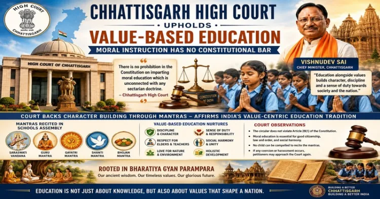 Chhattisgarh HC upholds Saraswati Vandana, Gayatri Mantra in government schools