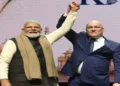 Prime Minister Narendra Modi and New Zealand Prime Minister Christopher Luxon