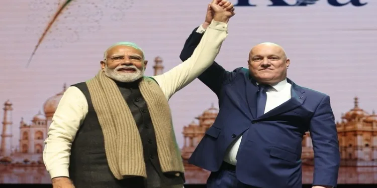 Prime Minister Narendra Modi and New Zealand Prime Minister Christopher Luxon