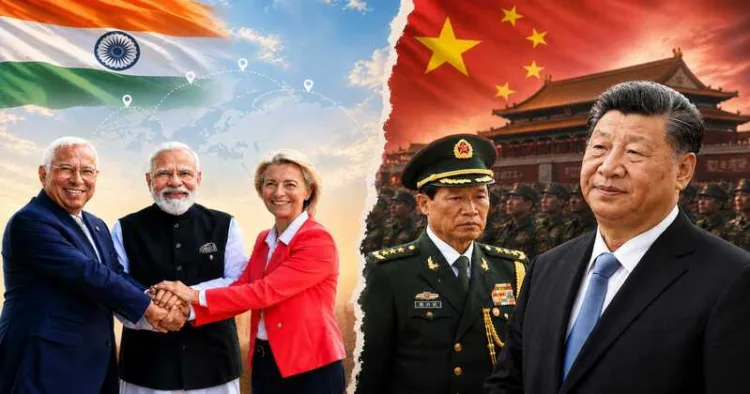 As India expands its global partnerships, China grapples with growing political, military and economic challenges