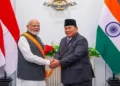 Prime Minister Narendra Modi (Left) and Indonesian President Prabowo Subianto (Right)