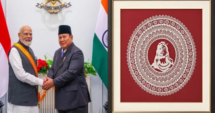 PM Modi gifts Aipan folk art from Uttarakhand to Indonesian President Prabowo Subianto