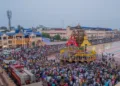 Devotees gather in large numbers in Puri for Mahaprabhu Jagannath's Nabajaubana Darshan