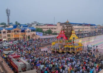 Devotees gather in large numbers in Puri for Mahaprabhu Jagannath's Nabajaubana Darshan