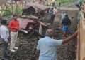 Train collides with school van at railway crossing, three students killed