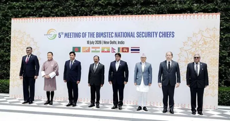 The 5th Meeting of the BIMSTEC National Security Chiefs was held in New Delhi on 16 July 2026
