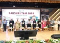 Dignitaries on the stage on the concluding session of Saushrutam 2026 that was organised of AIIA