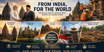 India is restoring ancient temples and heritage sites across Asia, using cultural diplomacy to preserve shared civilisational heritage
