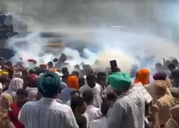 Punjab police baton charge MGNREGA workers