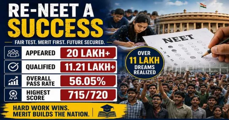 With over 11.21 lakh candidates qualifying in the NEET re-test, Delhi's protests have shifted the debate from exams to politics