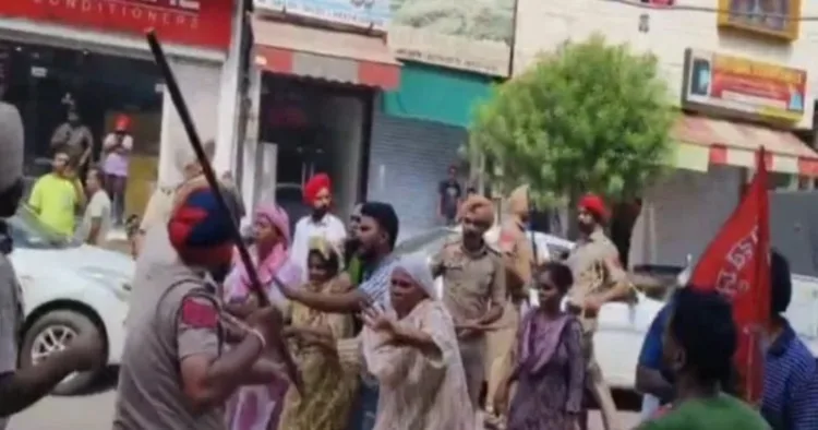 Sanitation workers lathi charged in Punjab