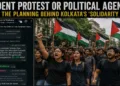 Internal planning chats have raised questions over the political messaging behind Kolkata's proposed student solidarity march
