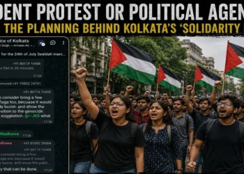 Internal planning chats have raised questions over the political messaging behind Kolkata's proposed student solidarity march