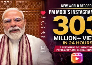 PM Modi's Late-Night Instagram Reel Sets World Record with 303 Million Views,