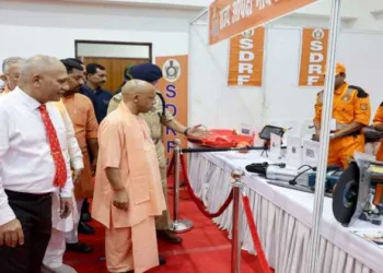 Chief Minister Yogi Adityanath Inspecting the Newly Inaugurated Uttar Pradesh State Disaster Management Authority (UPSDMA) Headquarters