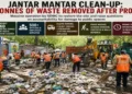 Jantar Mantar's 60-tonne clean-up has reignited debate over accountability for the civic cost of mass protests