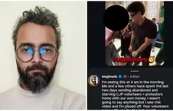 Activist Meghnad S (Left), CJP Faces Heat After Viral Celebration Video