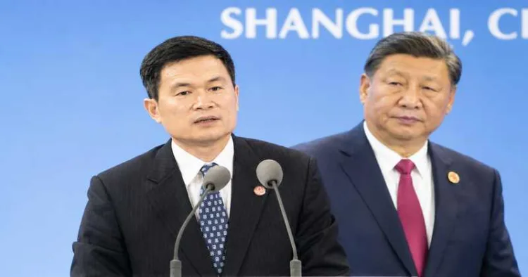 Former China Securities Regulatory Commission Vice Chairman Fang Xinghai and Chinese President Xi Jinping