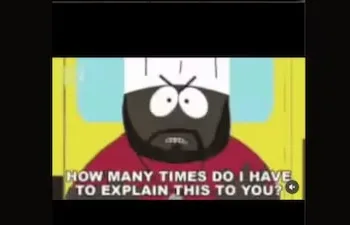 MEA used a South Park meme to counter misinformation on PoK. (Image Credit: Instagram)