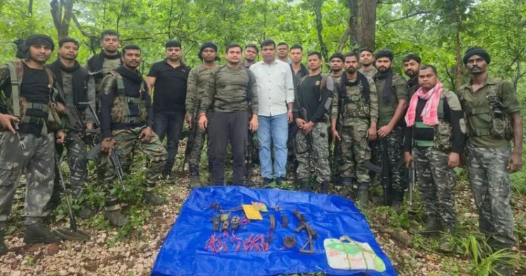 Huge Arms Cache Recovered from Concealed Maoist Dump in Sundargarh