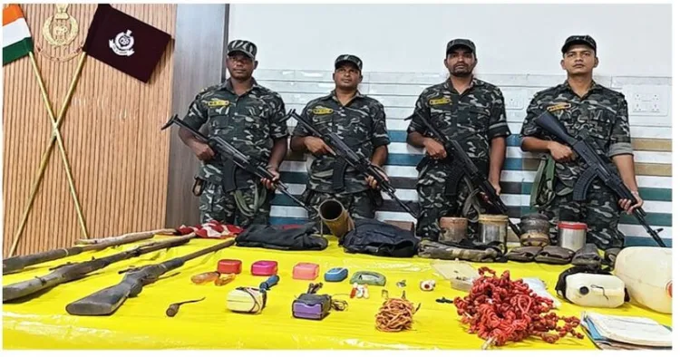 Maoist Dump Recovered in Malkangiri District, Odisha