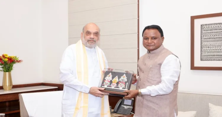 Odisha CM Mohan Majhi meets Union Home Minister Amit Shah