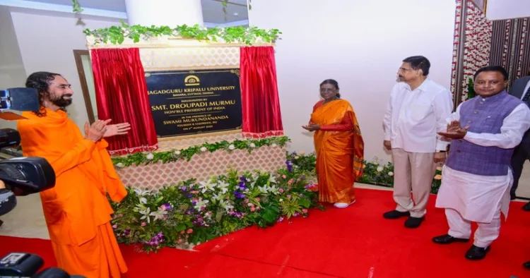 President Droupadi Murmu inaugurates the Jagadguru Kripalu University in Cuttack