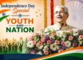Atul Limaye, Sah Sarkaryavah, RSS, while addressing at an Akhil Bharatiya Vidyarthi Parishad (ABVP), the student wing of the RSS, event held in Chhatrapati Sambhajinagar in Maharashtra, on August 2