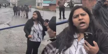 Woman who confronted security personnel in Ladakh apologises